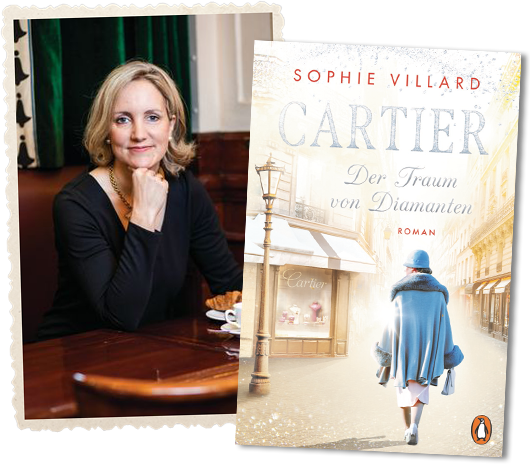 Sophie Villard und das Cover »Cartier – der Traum von Diamanten«
